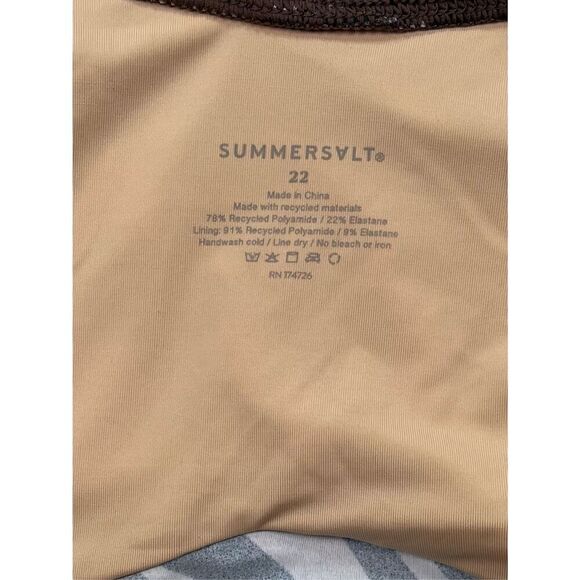 NEW Summersalt The Wrap 1 Piece Side Tie Swim Bathing Suit Zebra Plus Size 22 - Picture 12 of 13